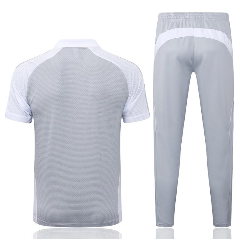 Ensemble Maillot Short Real Madrid 2025 2026 Gris Blanc (3) Ensemble Maillot Short Real Madrid 2025 2026 Gris Blanc