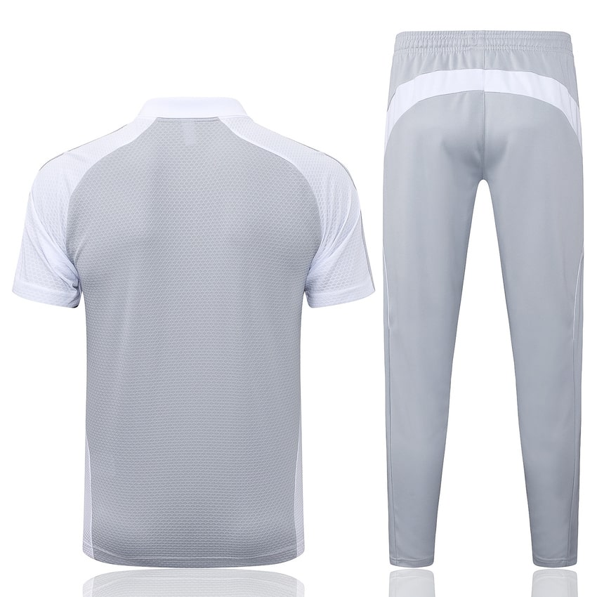Ensemble Maillot Short Real Madrid 2025 2026 Gris Blanc