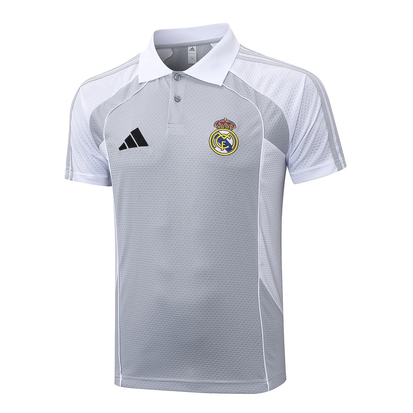 Ensemble Maillot Short Real Madrid 2025 2026 Gris Blanc