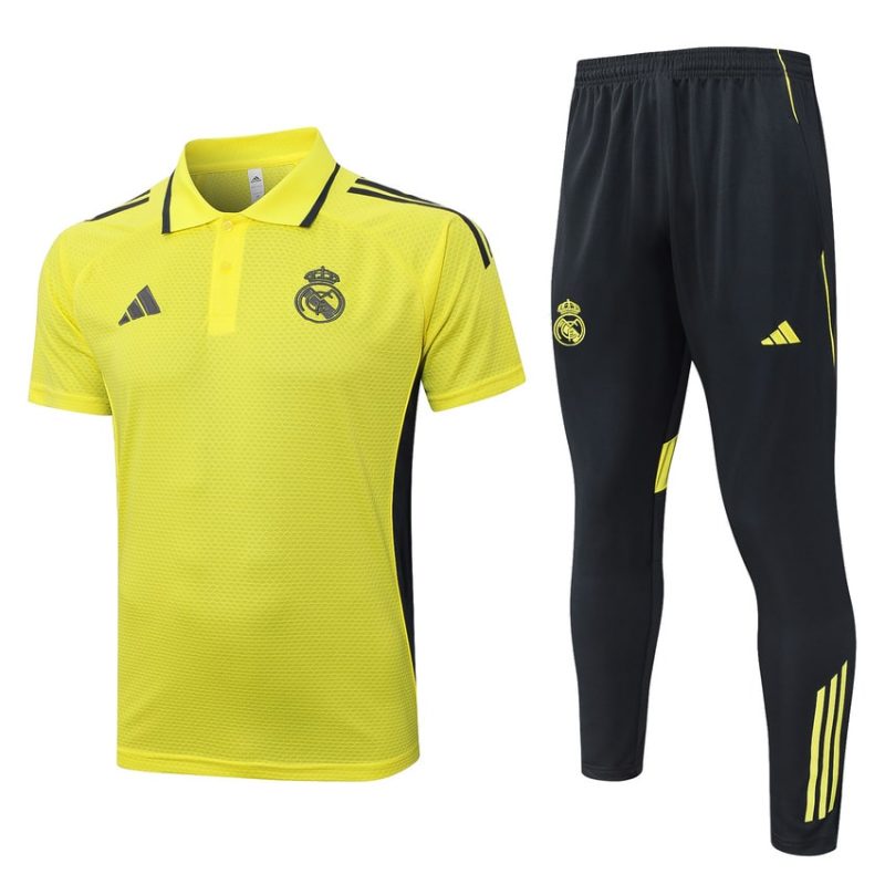 Survetement Real Madrid Polo 2025 2026 Jaune Clair