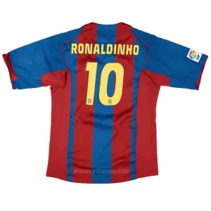 Áo đấu sân nhà Barca 2004 2005 Ronaldinho