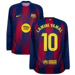 Maglia Home Barcellona 2025 2026 Lamine Yamal Manica Lunga (1)