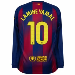 เสื้อเหย้าบาร์ซ่า 2025 2026 Lamine Yamal แขนยาว (2)