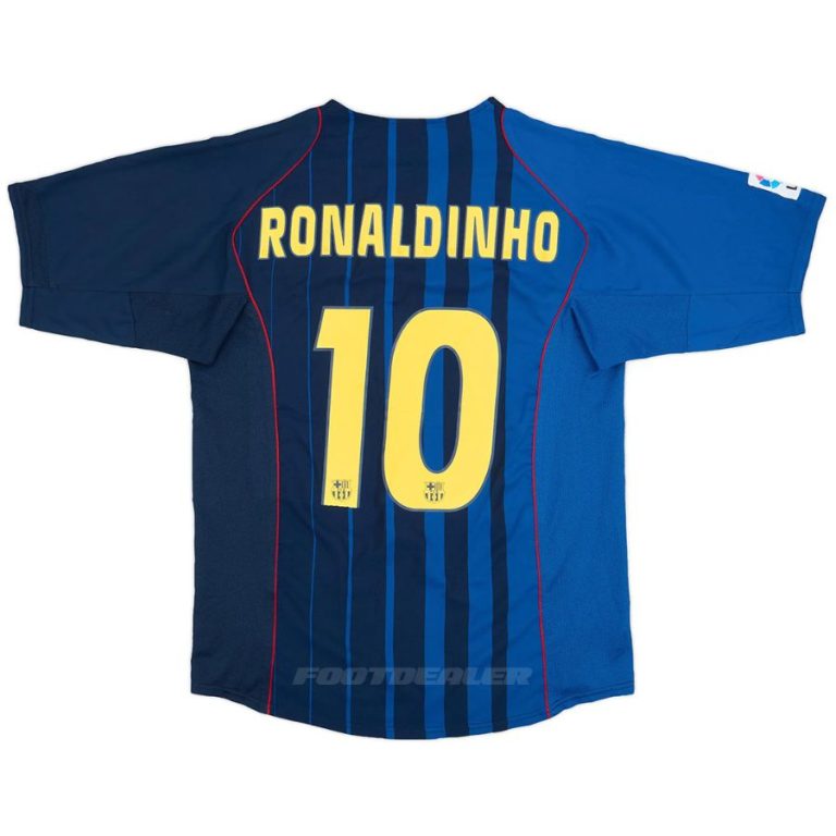 Maillot vintage domicile Brésil 2004 - Ronaldinho #10 (L