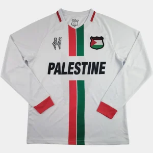 Áo đấu dài tay màu trắng FC Palestine 2025 (1)