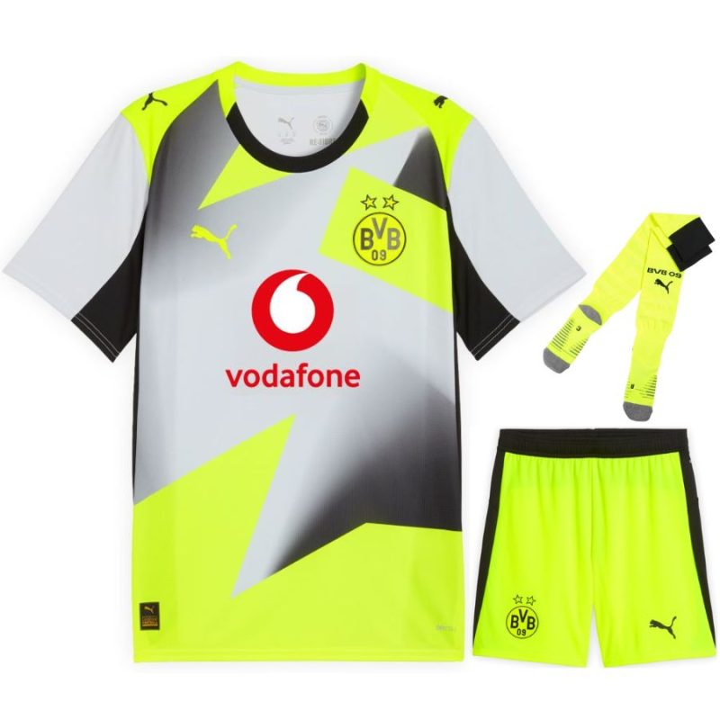Maillot Kit Enfant BVB Dortmund Exterieur 2025 2026 Maillot Kit Enfant BVB Dortmund Exterieur 2025 2026