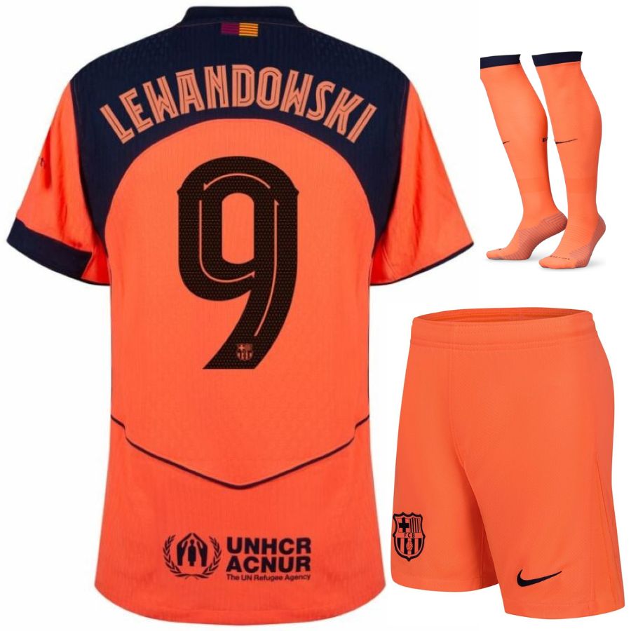 Maillot Kit Enfant Barca Third 2025 2026 Lewandowski (1)