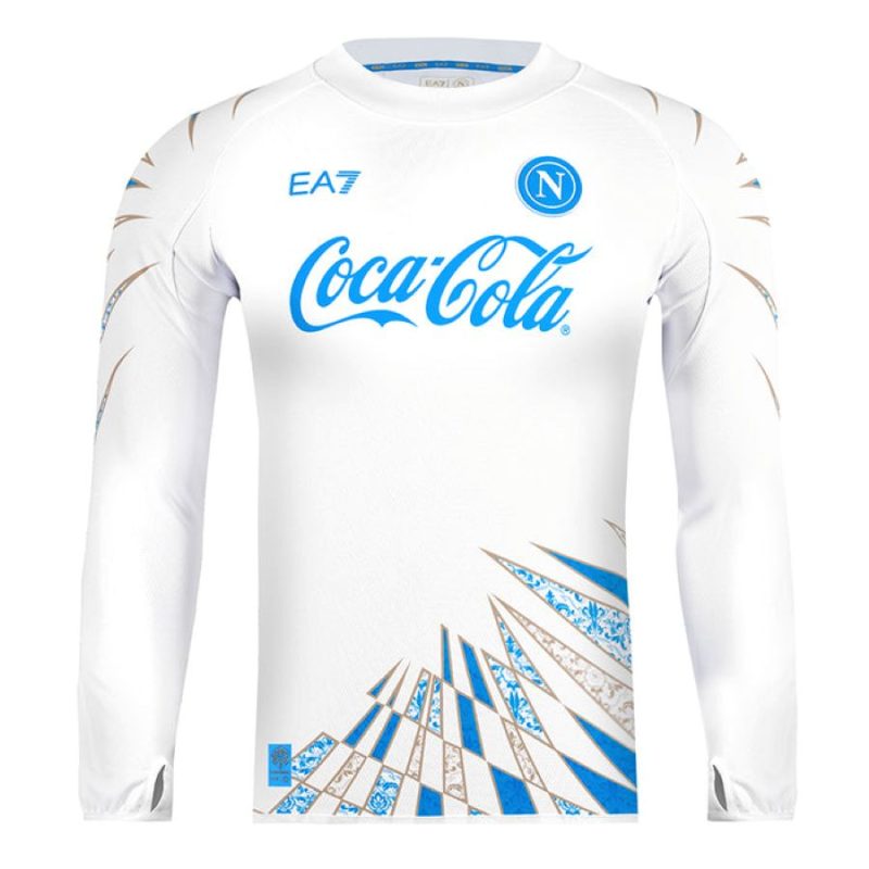 Maillot Naples Pre-Match 2025 2026 Manches longues (1)