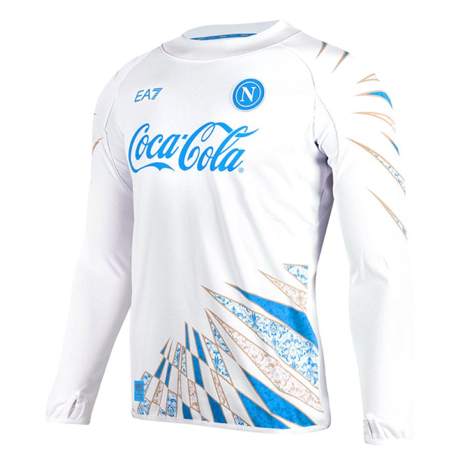 Maillot Naples Pre-Match 2025 2026 Manches longues (3)