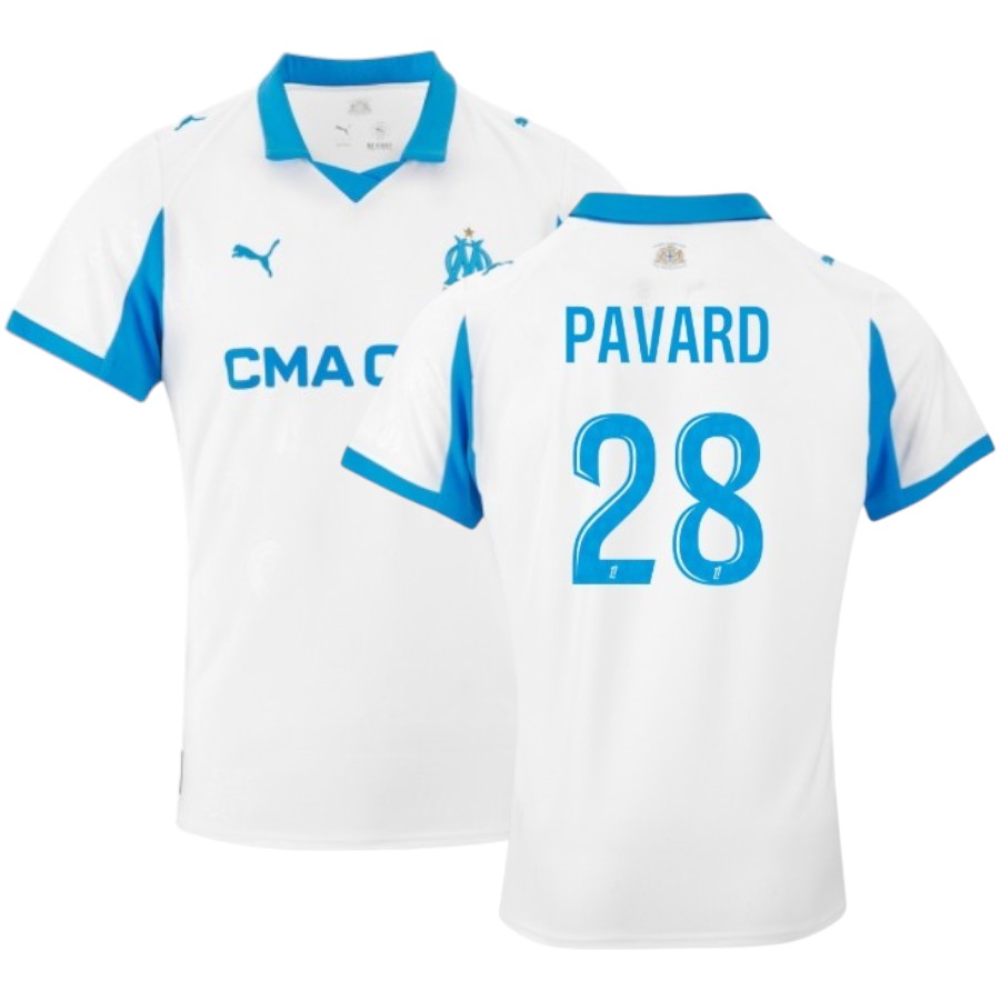 Maillot OM Domicile 2025 2026 Pavard (1)