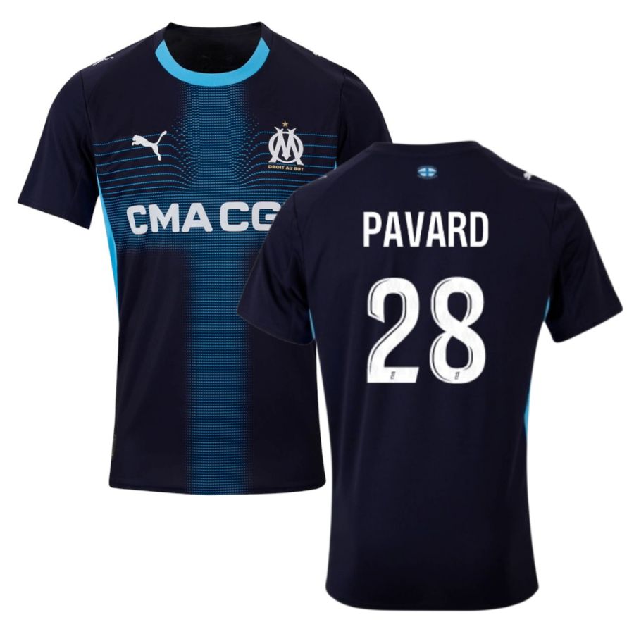 Maillot OM Exterieur 2025 2026 Pavard (1)