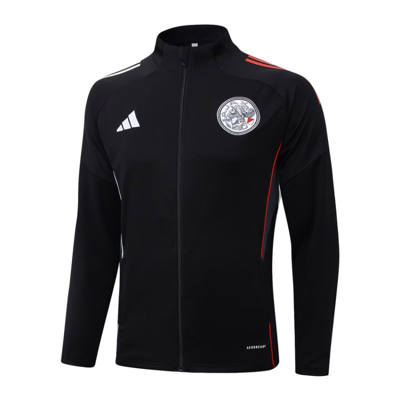 Survetement Ajax Veste 2025 2026 Noir Sombre (3) Survetement Ajax Veste 2025 2026 Noir Sombre
