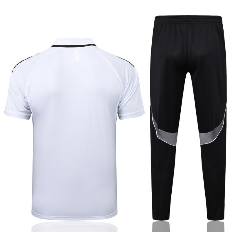 Survetement Allemagne Polo 2025 2026 Blanc Noir (4) Survetement Allemagne Polo 2025 2026 Blanc Noir