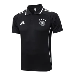 Deutschland Polo 2025 2026 Schwarz Weiß Trainingsanzug