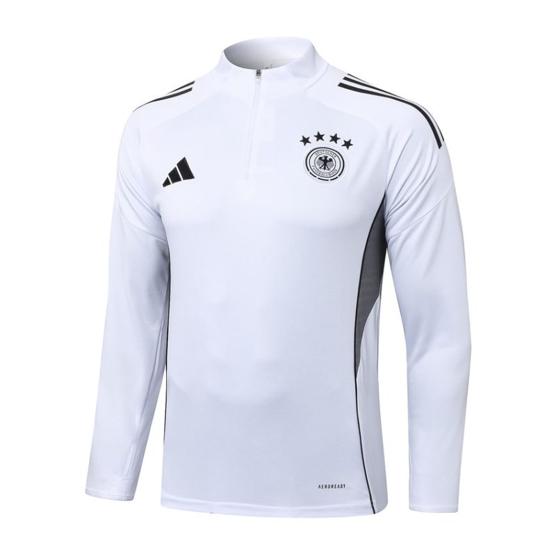 Survetement Allemagne Training 2025 2026 Blanc Noir (2) Survetement Allemagne Training 2025 2026 Blanc Noir