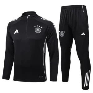 Deutschland Trainingsanzug 2025 2026 Schwarz Weiß
