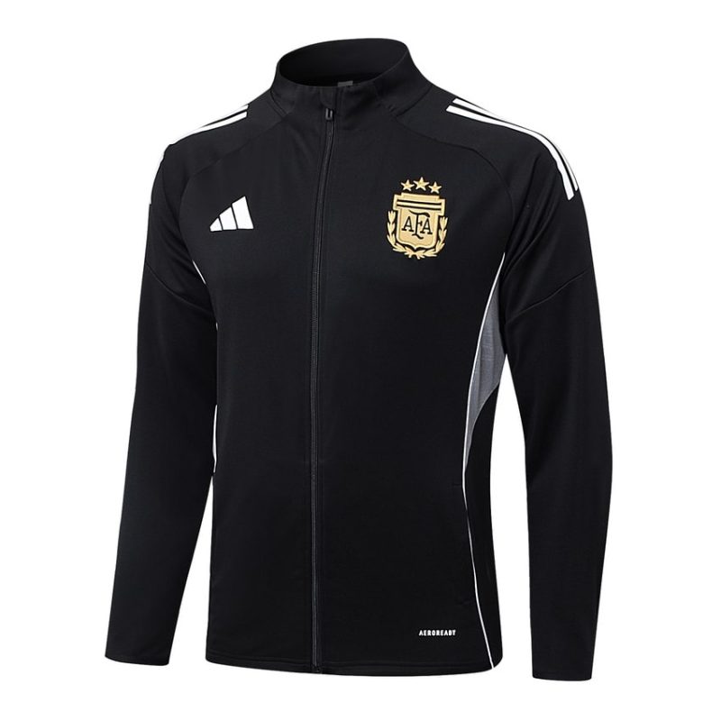 Survetement Argentine Veste 2025 2026 Noir Nuit (3) Survetement Argentine Veste 2025 2026 Noir Nuit