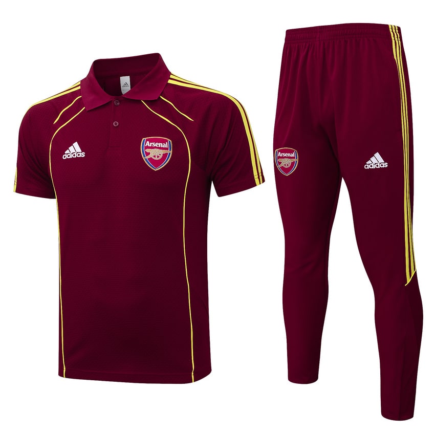 Survetement Arsenal Polo 2025 2026 Rouge Foncé