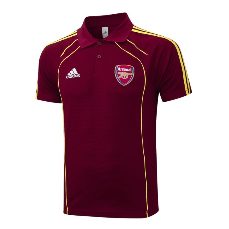 Survetement Arsenal Polo 2025 2026 Rouge Foncé (4) Survetement Arsenal Polo 2025 2026 Rouge Foncé