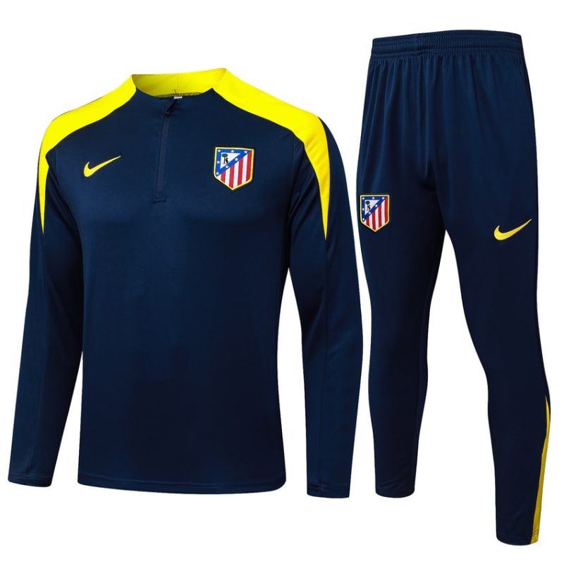 Survetement Atletico Madrid Training 2025 2026 Bleu Jaune
