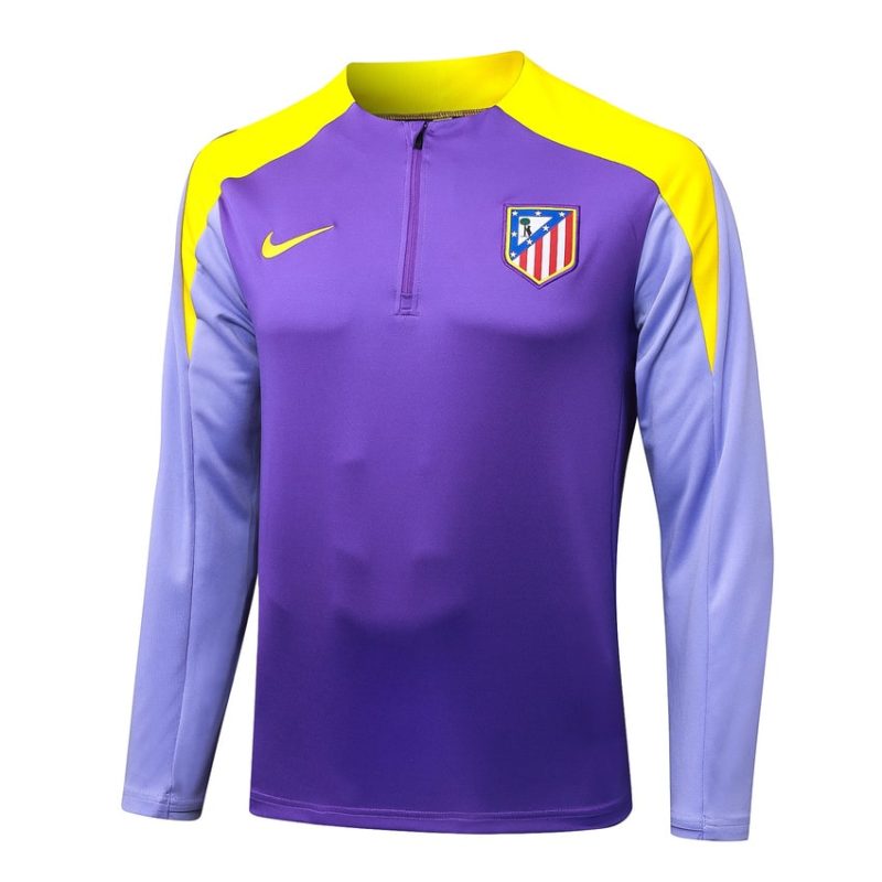 Survetement Atletico Madrid Training 2025 2026 Violet Jaune (3) Survetement Atletico Madrid Training 2025 2026 Violet Jaune
