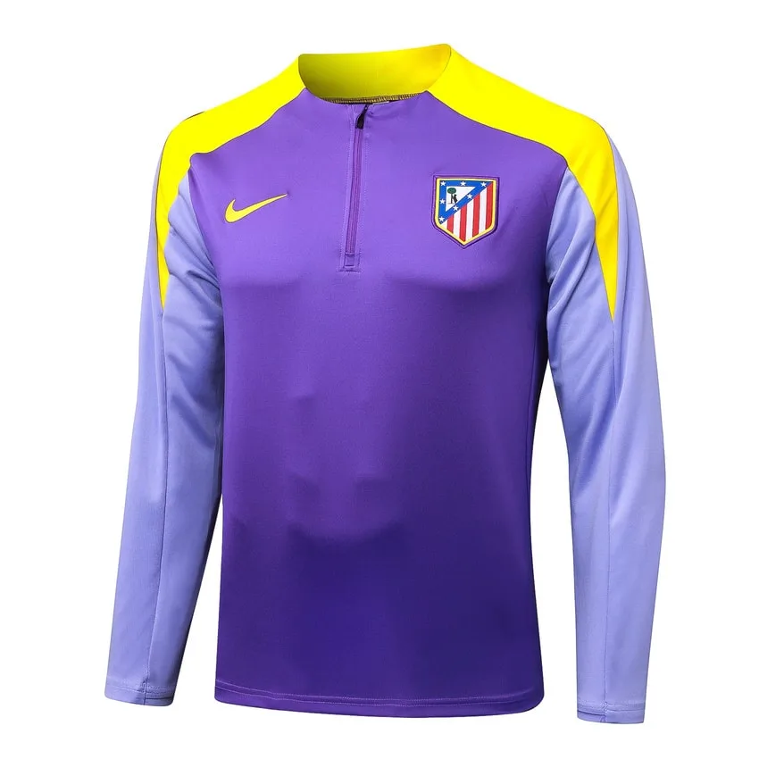 Atletico Madrid Training Suit 2025 2026 Purple Yellow