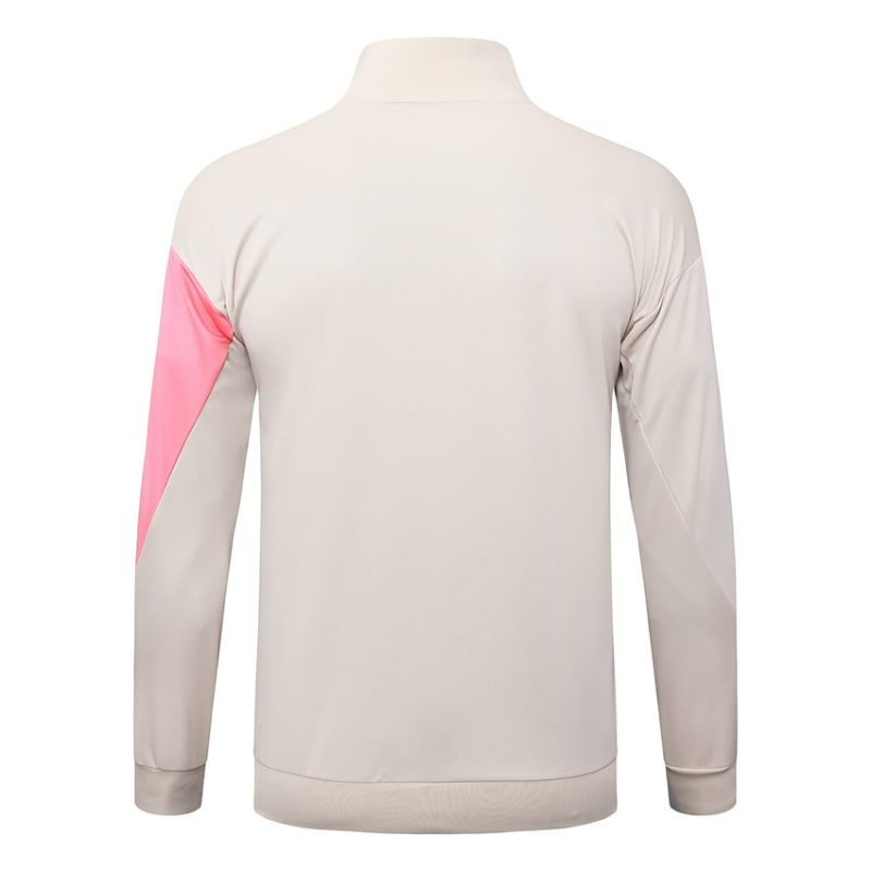 Survetement Barca Veste 2025 2026 Beige Rose (2) Survetement Barca Veste 2025 2026 Beige Rose