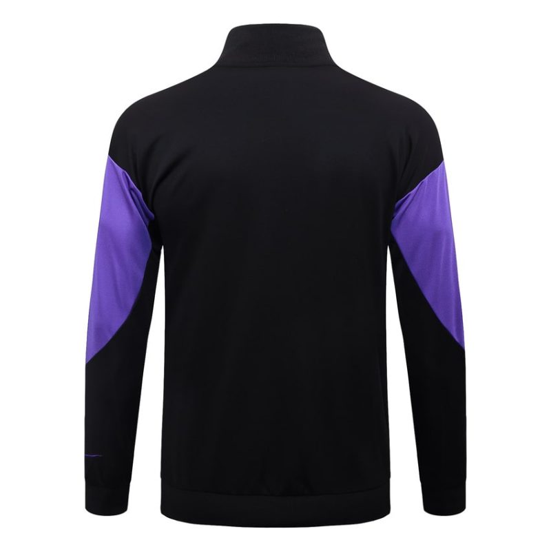 Survetement Barca Veste 2025 2026 Noir Violet (4) Survetement Barca Veste 2025 2026 Noir Violet