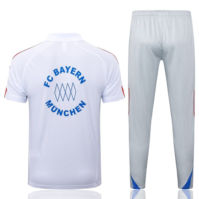 Survetement Bayern Munich Polo 2025 2026 Blanc (4) Survetement Bayern Munich Polo 2025 2026 Blanc