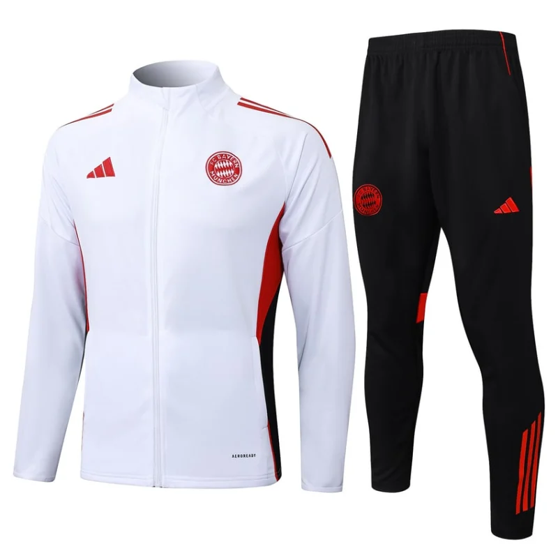 Survetement Bayern Munich Veste 2025 2026 Blanc Clair