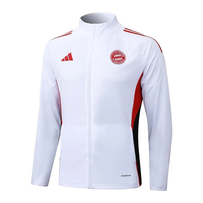 Survetement Bayern Munich Veste 2025 2026 Blanc Clair