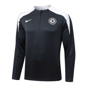 Survetement Chelsea Training 2025 2026 Noir Blanc