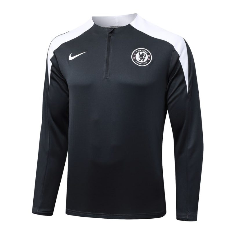 Survetement Chelsea Training 2025 2026 Noir Blanc (3) Survetement Chelsea Training 2025 2026 Noir Blanc