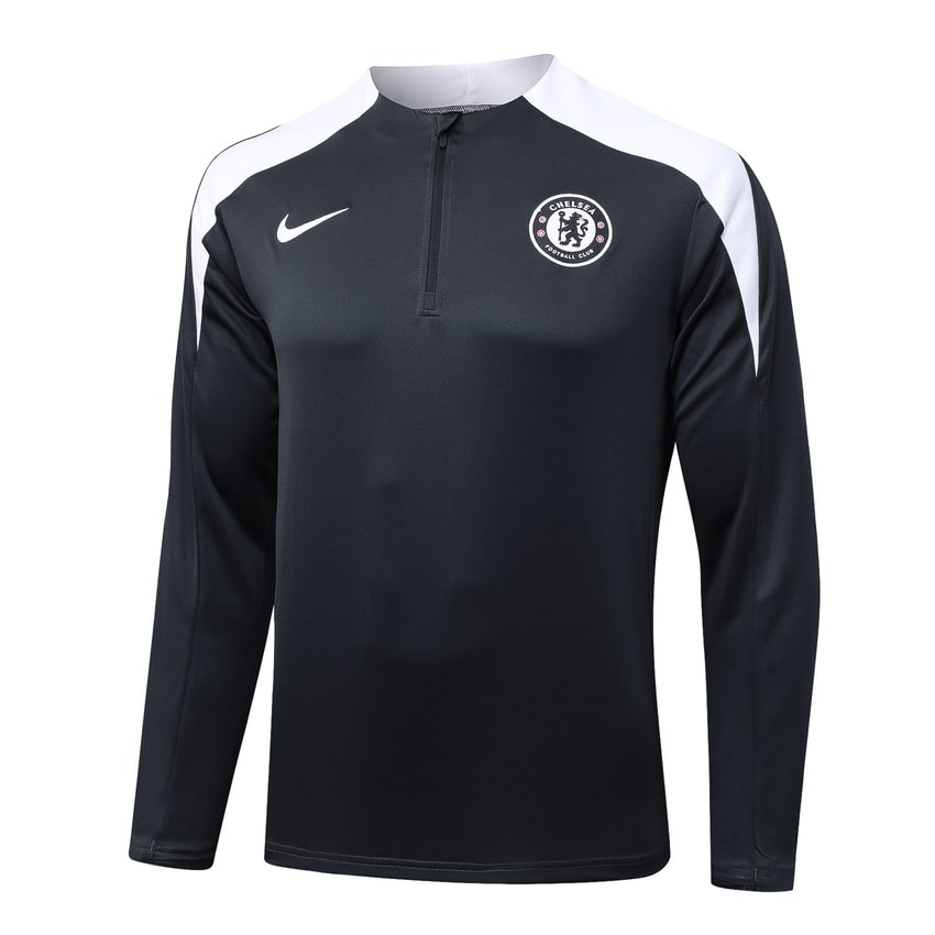 Survetement Chelsea Training 2025 2026 Noir Blanc