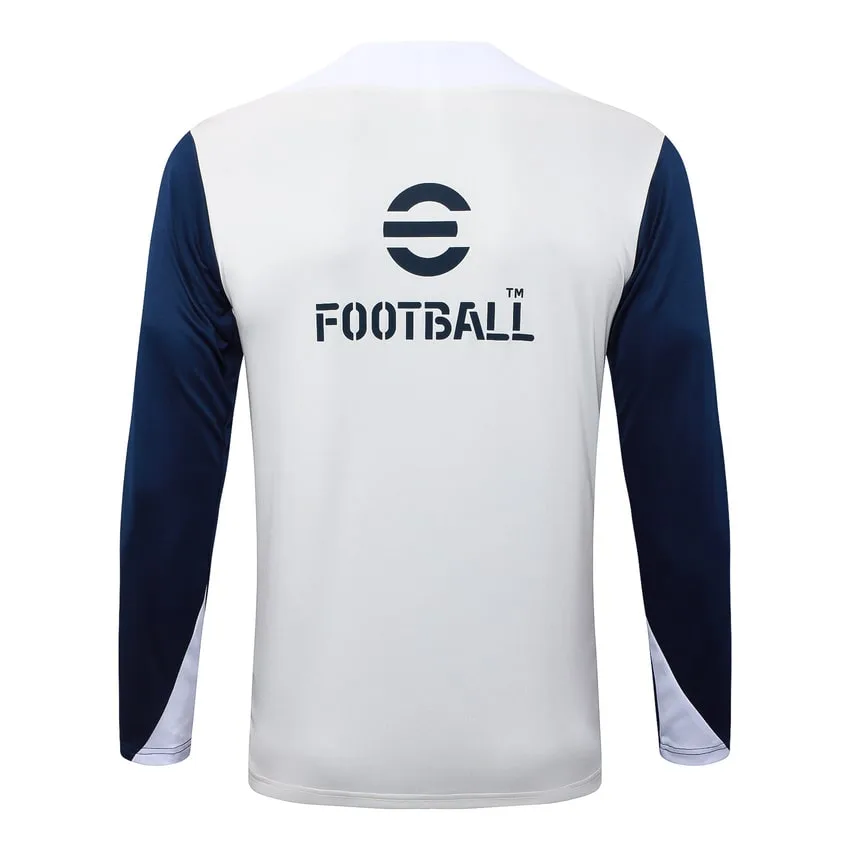 Survetement Inter Milan Training 2025 2026 Blanc Bleu