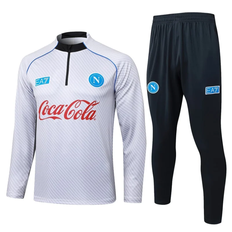 Survetement Naples Training 2025 2026 Blanc