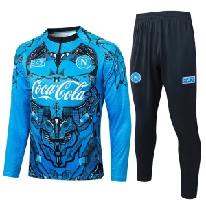 Survetement Naples Training 2025 2026 Bleu Motif