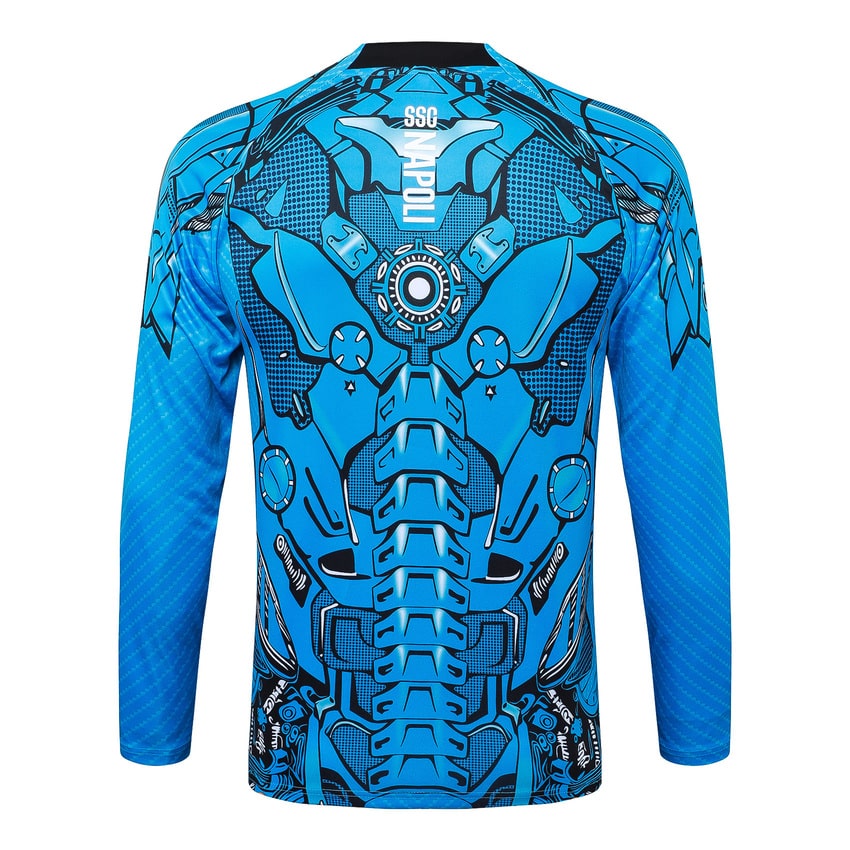 Survetement Naples Training 2025 2026 Bleu Motif