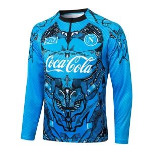 Survetement Naples Training 2025 2026 Bleu Motif