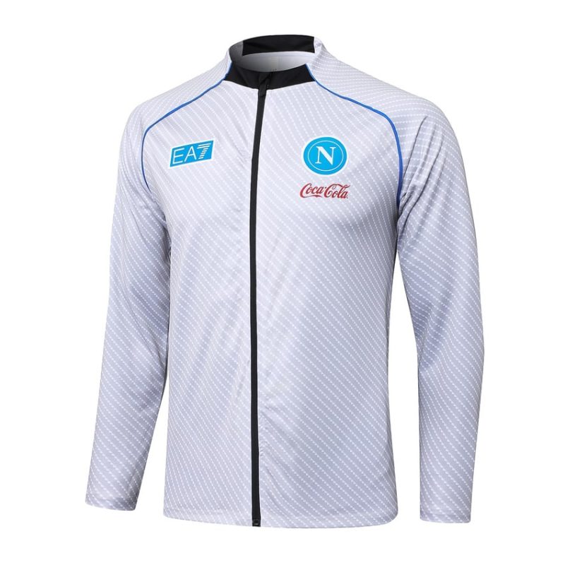 Survetement Naples Veste 2025 2026 Blanc (4) Survetement Naples Veste 2025 2026 Blanc