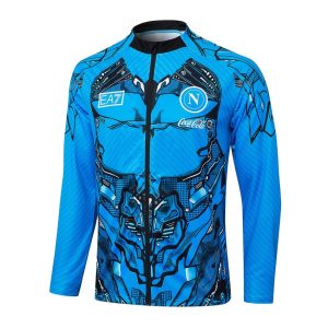Survetement Naples Veste 2025 2026 Bleu Motif