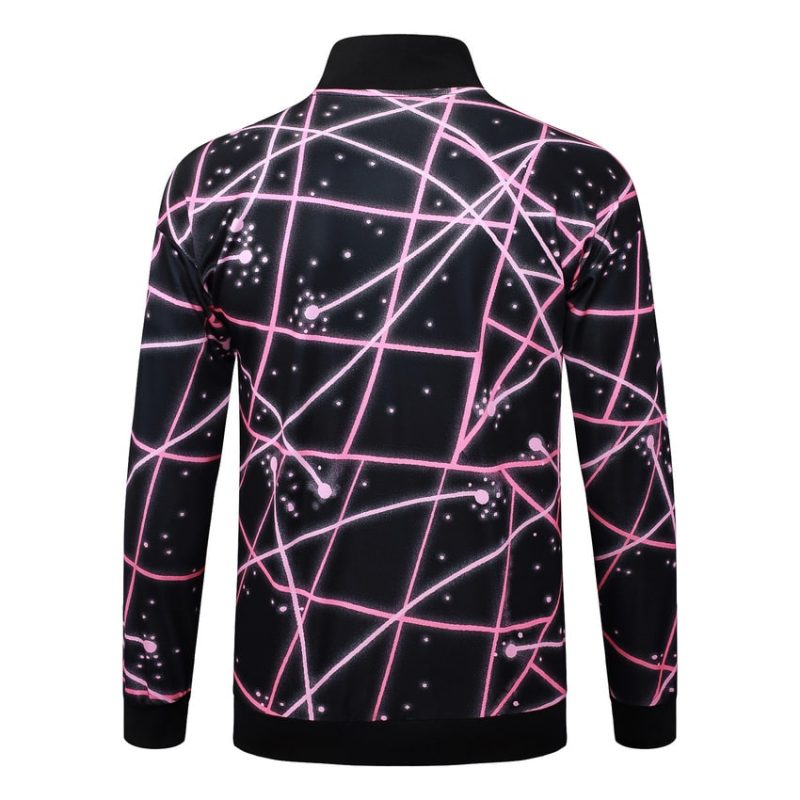Survetement PSG Veste 2025 2026 Noir Rose (2) Survetement PSG Veste 2025 2026 Noir Rose