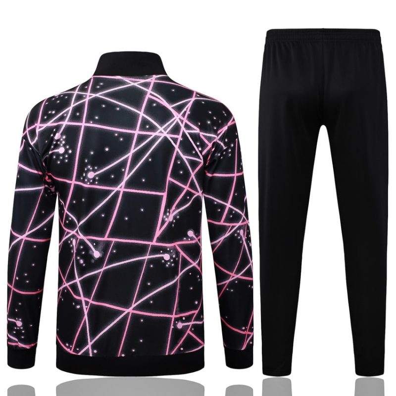 Survetement PSG Veste 2025 2026 Noir Rose (3) Survetement PSG Veste 2025 2026 Noir Rose