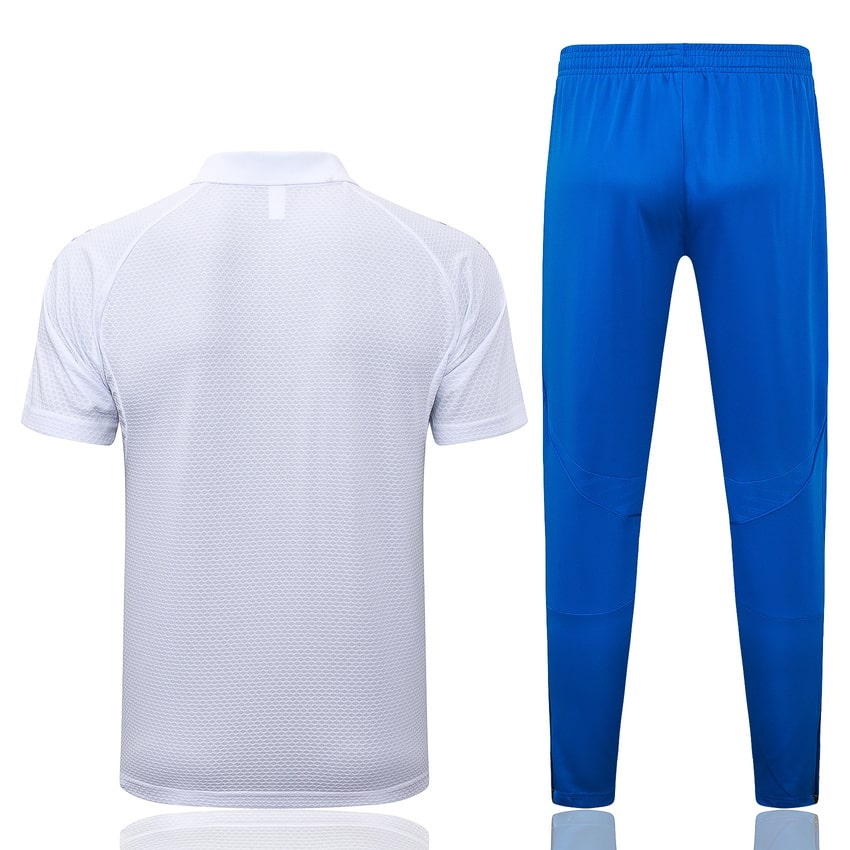 Survetement Real Madrid Polo 2025 2026 Blanc Bleu