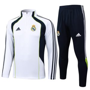 Survetement Real Madrid Training 2025 2026 Blanc Noir