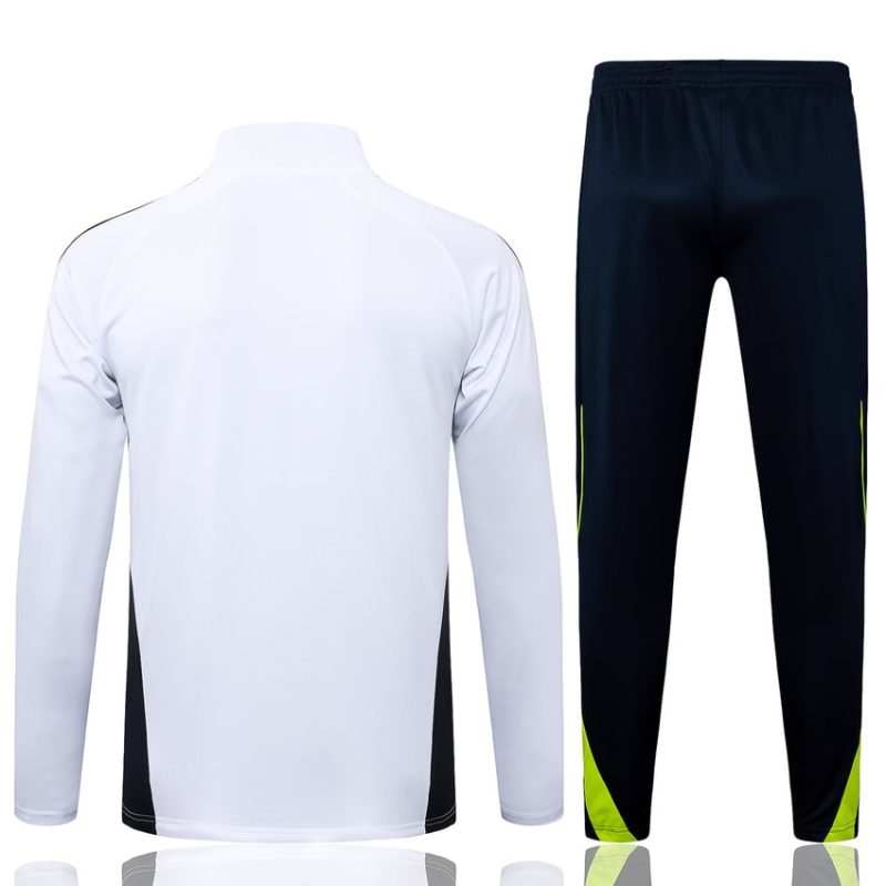 Survetement Real Madrid Training 2025 2026 Blanc Noir (2) Survetement Real Madrid Training 2025 2026 Blanc Noir