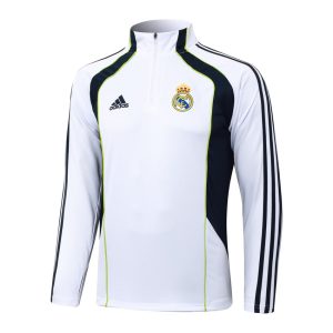 Survetement Real Madrid Training 2025 2026 Blanc Noir