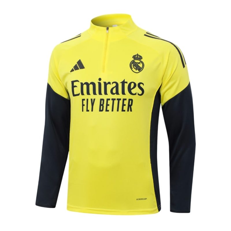 Survetement Real Madrid Training 2025 2026 Jaune Clair (3) Survetement Real Madrid Training 2025 2026 Jaune Clair