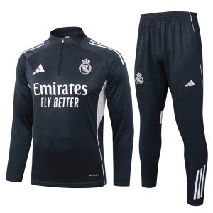 Survetement Real Madrid Training 2025 2026 Noir Clair