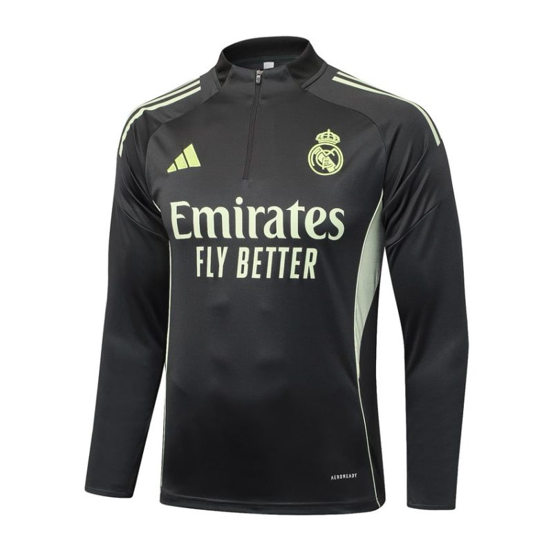 Survetement Real Madrid Training 2025 2026 Noir Jaune (2) Survetement Real Madrid Training 2025 2026 Noir Jaune